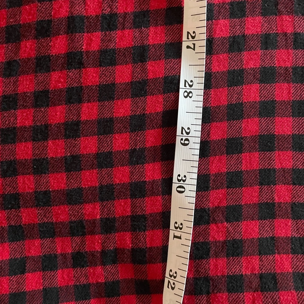 Women’s Lane Bryant Red and Black Buffalo Check Flannel Tunic Size 28W Plus. - Picture 8 of 8